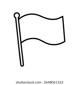 Flag lne icon Vector Design on White Background