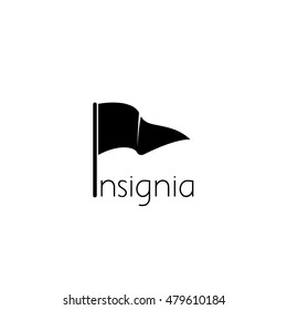 flag logo graphic design concept. Editable flag element, can be used as logotype, icon, template in web and print 