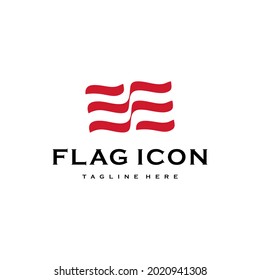 flag logo icon creative idea inspiration
