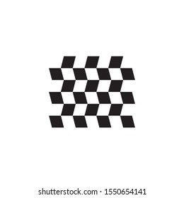 Flag logo template icon design