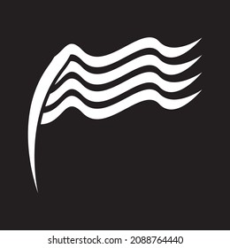 Flag logo template icon design