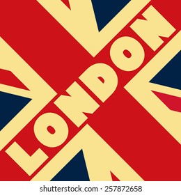 flag london.vector illustration.