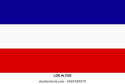 Bandera de LOS ALTOS, bandera nacional de LOS ALTOS