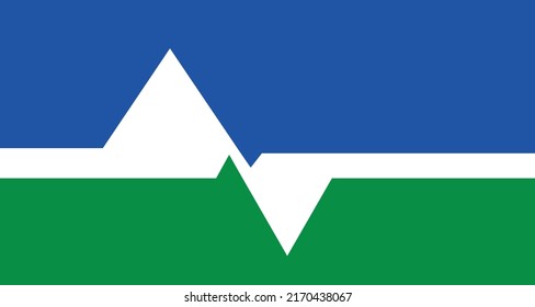 Flag of Loveland - Colorado - United States emblem graphic element Illustration template design
