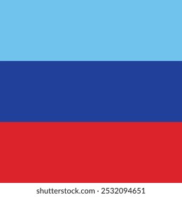 Bandeira da República de Luhansk. Design de ilustração vetorial