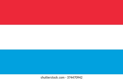 Flag of Luxembourg in correct proportions and colors