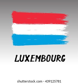 Flag Of Luxembourg  - Grunge