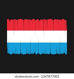 Flag of Luxembourg national country symbol vector illustration