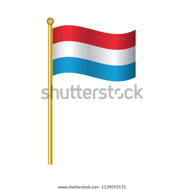 Flag Luxembourg Luxembourg Flag Official Colors Stock Vector Royalty Free 1139093135