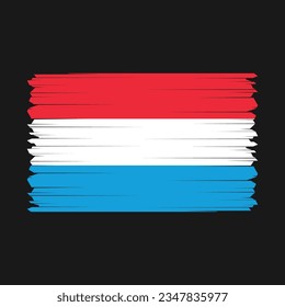 Flag of Luxembourg with Transparent Background