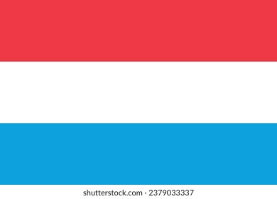 Flag of Luxembourg. The Luxembourg flag is a tricolor of red, white and blue. State symbol of the Grand Duchy of Luxembourg.