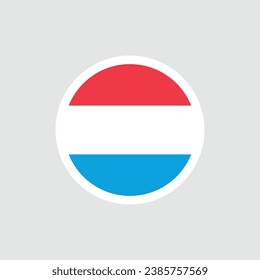 Flag of Luxembourg. The Luxembourg flag is a tricolor of red, white and blue. State symbol of the Grand Duchy of Luxembourg.