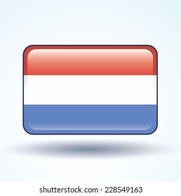  Flag of Luxembourg, vector illustration