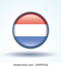  Flag of Luxembourg, vector illustration