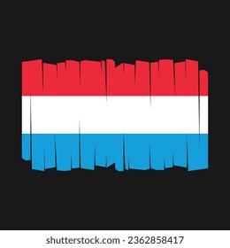Flag of Luxembourg Vector Illustration