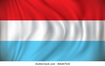 Flag of Luxembourg - vector illustration