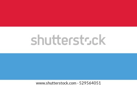 Flag of Luxembourg vector illustration