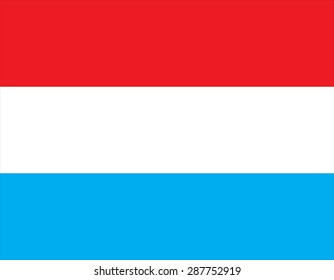 Flag of Luxembourg - vectorial illustration