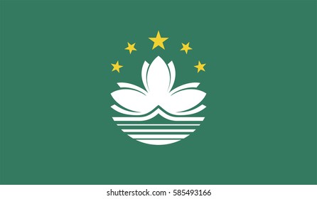 Flag of Macau. Vector. page symbol for your web site design Macau flag logo, app, UI. Macau flag Vector illustration, EPS10.