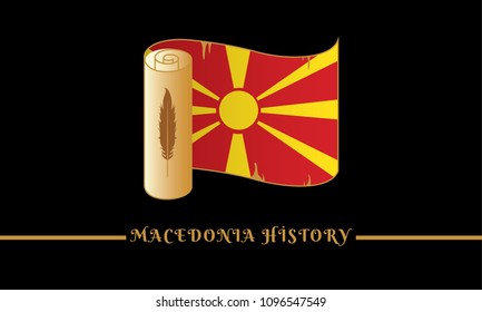 flag of macedonia