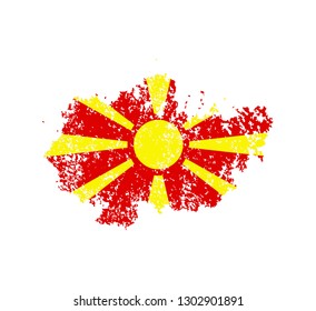 Flag Macedonia of the old state