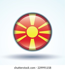 Flag of Macedonia, vector illustration