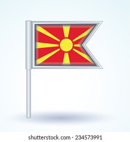 Flag of Macedonia, vector illustration