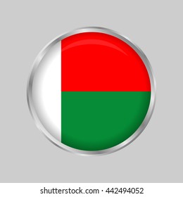 The flag of Madagascar