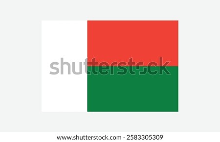 Flag of Madagascar logo vector