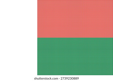Flag of Madagascar pixel art of dots
