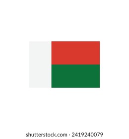 Flag of Madagascar vector symbol