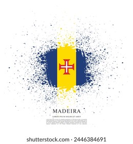 Flag of Madeira, vector graphic design