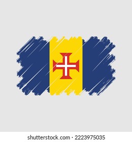 Flag of Madeira vector illustration