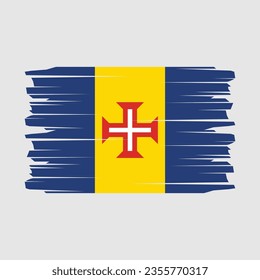 Flag of Madeira vector illustration