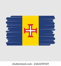 Flag of Madeira Vector Illustration