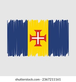 Flag of Madeira Vector Illustration