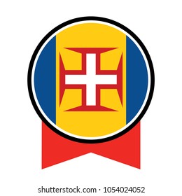 flag of Madeira,vector illustration of Madeira flag.