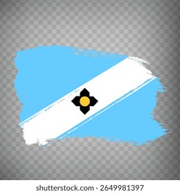 Bandeira de Madison é a cidade dos EUA de pinceladas. Estado de Wisconsin.  Bandeira cidade Madison no fundo transparente para o seu design de site, aplicativo, UI. Estados Unidos. EPS10