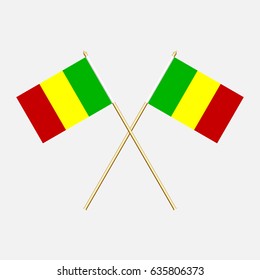 Flag of Mail with flagpole. Vector illustration.