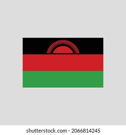 Flag des Malawi Farbzeilenelements. Vektorelement für Webseiten, mobile App, Promo.  UI UX GUI Design Element. 