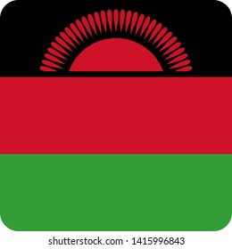 flag malawi illustration vector eps download