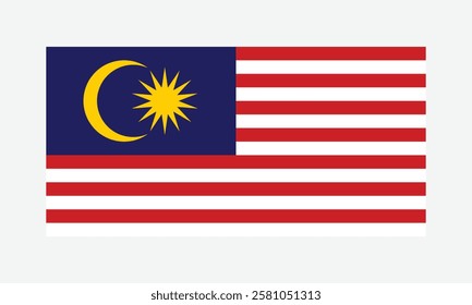 Flag of Malaysia logo vector
