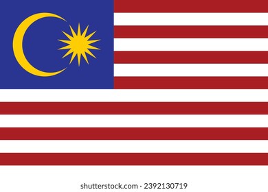 Flag of Malaysia. Malaysian National Symbol