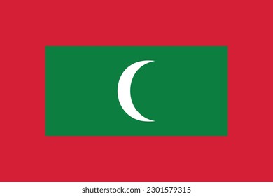 Bandera de Maldivas. Bandera de Maldivas