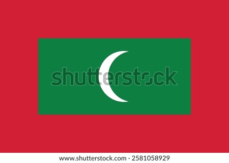 Flag of Maldives logo vector