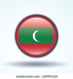 Flag of Maldives, vector illustration
