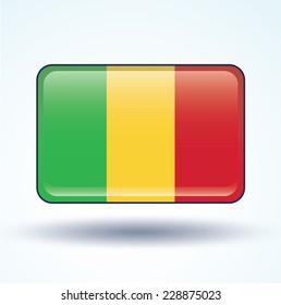 Flag of Mali, vector illustration