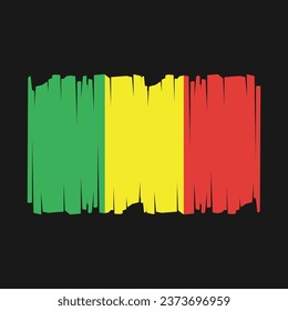 Flag of Mali Vector Illustration