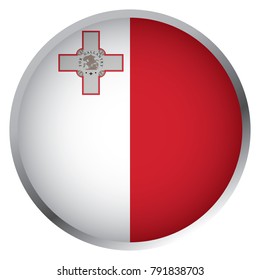 Flag of Malta (Round icon)