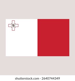 Flag of Malta Vector Design